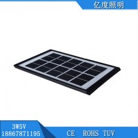 太阳能电池板、3w5v塑料边框太阳能层压板、光伏小组件