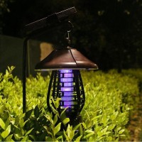 跨境出口两用太阳能市电灭蚊灯照明草坪插地庭院灯花园挂灯