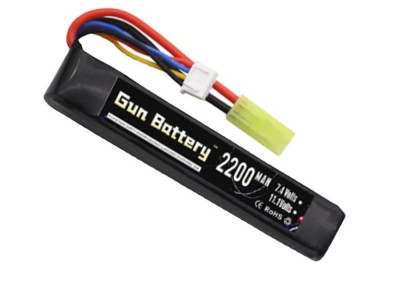 3S水弹枪电池11.1V 2200mAh 40c Mini Airsoft BB气枪电 动玩具枪R图1