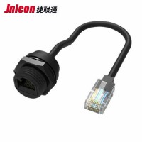 厂家直销RJ45防水连接器8P8C网口插座 储能逆变器信号接头耐低温