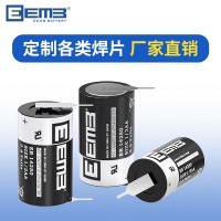 EEMB ER14250锂电池带焊片焊脚1/2AA电池3.6V1200mAh ET C速通卡