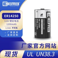 EEMB ER14250锂亚电池3.6V1200mAh机床ETC设备1/2AA电池 工厂直销