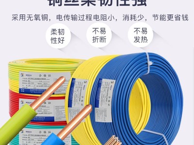 BV单芯铜电线1.5/2.5/4/6平方家装照明插座国标单股硬线 厂家批发图3