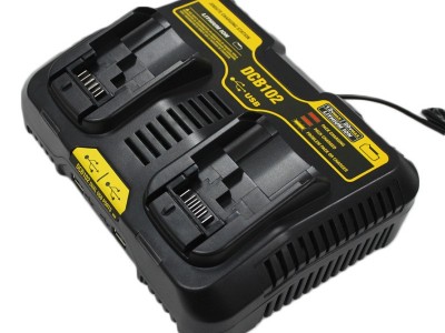 适用德&伟10.8V~20V电池充电器dewalt得伟DCB102双充3A快速充电器图3