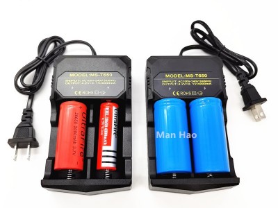 32650锂电池双槽充电器18650充电器26650双槽3.7v/4.2v智能快充图4