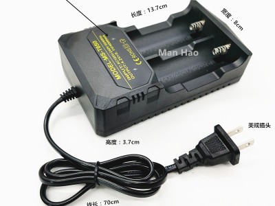 32650锂电池双槽充电器18650充电器26650双槽3.7v/4.2v智能快充图2