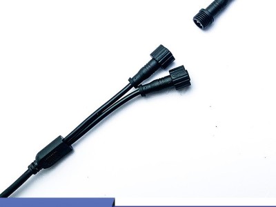 【厂家直销】防水线 m12防水连接噐 3芯0.2平方LED照明防水连接线图4