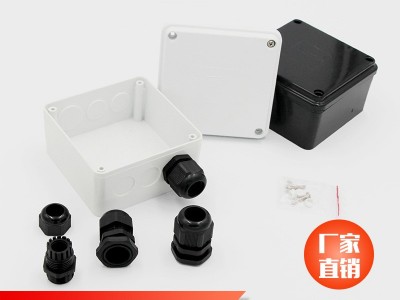 防水盒电缆接线盒电源按钮盒防水外壳监控端子盒阻燃PVC 户外明装图4
