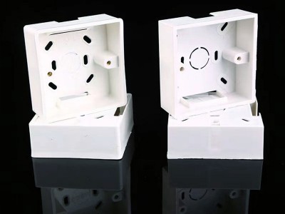 PVC明盒86型双底盒开关插座面板明装线盒分线盒一位明盒厂家批发图2