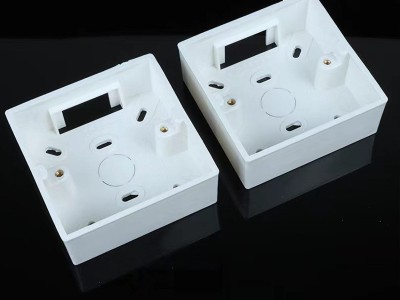 PVC明盒86型双底盒开关插座面板明装线盒分线盒一位明盒厂家批发图3