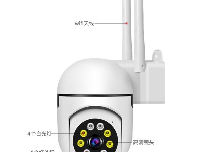 家用室内小球机家用摄像头监控器无线wifi连接手机远程高清夜视图4