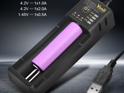 Yonii 18650充电器26650USB智能镍氢5号7号21700单槽锂电池 充电器图3