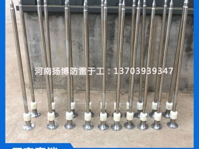 1米不锈钢绝缘避雷针接闪器 工业级单针屋顶别墅室外绝缘防雷针图4