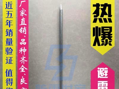 不锈钢避雷针 接闪杆圆角 防雷避雷短针 直立型折弯型避雷针图2