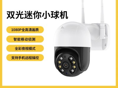 双光源小球机 手机远程监控摄像机室外防水无线wifi摄像头批发图1