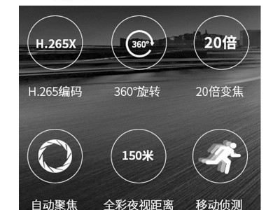 工厂H.265X暖光夜视全彩200万变焦网络高中速球机360度室外监控器图4