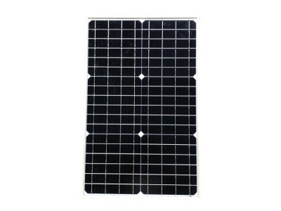 玻璃太阳能板 30W12V带稳压电路太阳能组件 太阳能电池充电板图1