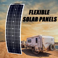 50W100W150W200W 柔性太阳能电池板单晶硅带适用于房车船舱帐篷车