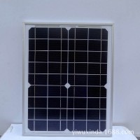 太阳能板 太阳能电池板 单晶20W18V 充12V电瓶 义乌工厂直销