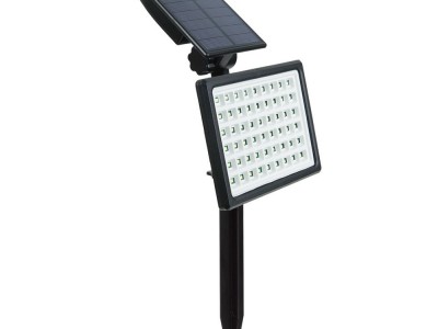 太阳能户外庭院灯防水54LED投光灯花园草坪灯可壁装高亮地插灯图5