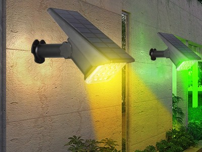 跨境太阳能草坪灯 LED防水户外景观花园别墅庭院射灯地插照树灯图4