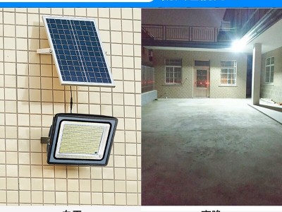 太阳能灯户外庭院灯家用路灯LED高亮防水投光灯新农村照明壁灯图4