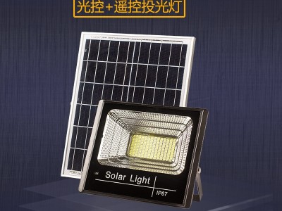 solar light太阳能户外庭院灯 400w防水电量显示 LED太阳能投光灯图3
