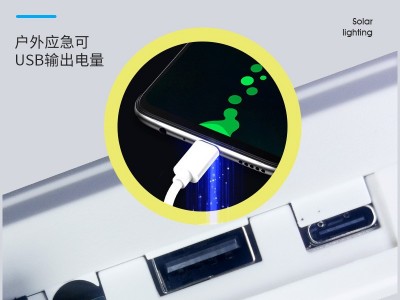 新款太阳能户外充电露营地摊灯应急充电警示灯挂钩磁吸充电宝照明图4