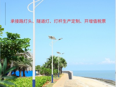 6米灯杆50W新农村建设道路灯智能光控感应户外亮化Led太阳能路灯图2