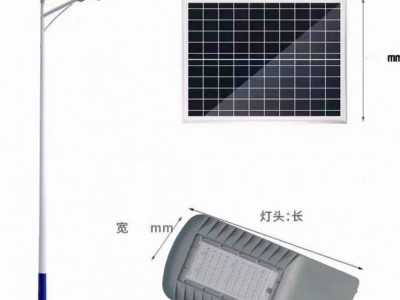 6米灯杆50W新农村建设道路灯智能光控感应户外亮化Led太阳能路灯图5
