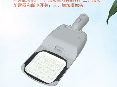 LED外贸可调角度增加排孔路灯头压铸一体外壳防雷6-20KV市电路灯图4