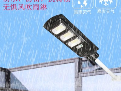 高亮LED户外防水太阳能庭院灯雷达大功率感应一体太阳能路灯批发图4