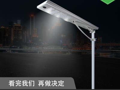 一体化太阳能路灯出口人体感应户外光控防水铝壳庭院灯太阳能市政图2