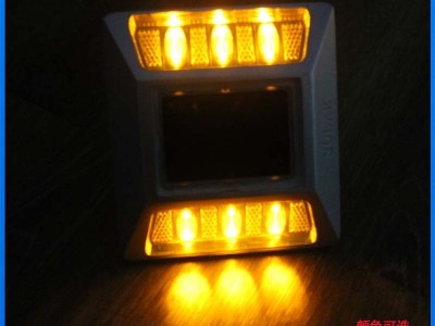 太阳能自发光LED铸铝反光道钉灯 户外防水抗压突起路标路面警示灯图2