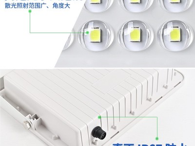 跨境新款太阳能灯户外照明庭院灯太阳能投光灯新农村路灯厂家直销图2