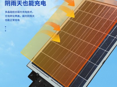 厂家直供奔驰款太阳能路灯防雨户外光感声感遥控雷达太阳能路灯图3