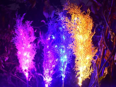 太阳能雾凇灯led迷雾灯新款led雾凇仿真花草坪灯新款庭院装饰花灯图2