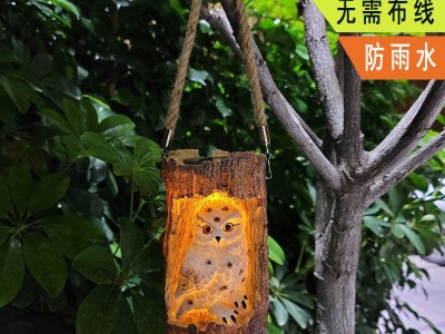 太阳能庭院灯农村院子摆件工艺品别墅阳台花园装饰灯户外小夜灯图1