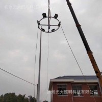 供应中杆灯15米6火LED灯具200W