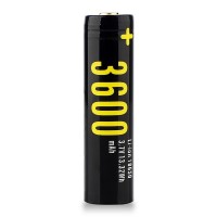 1节18650锂电池3600容量3.7v锂电池带保护手电筒小风扇充电宝电池