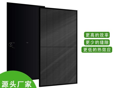 批发太阳能板全黑半片组件电池光伏组件家用屋顶发电图2