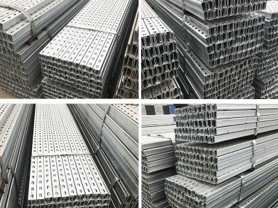 天津热轧41*41 q235冲孔镀锌C型钢 吊镀光伏支架屋面檩条用C型钢图3