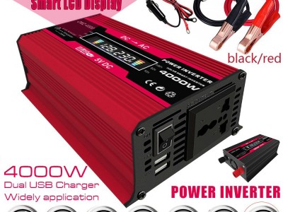 实力工厂智能数显修正弦波逆变器4000W 6000W 12V power inv erter图2