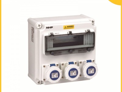 PowerSyntax 600mm*400mm*220mm IP65灰色门防水电气盒配电箱图4