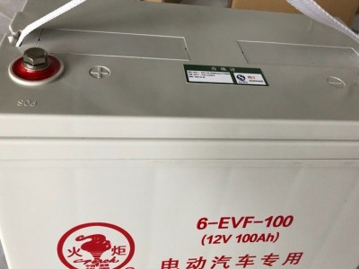 火炬动力蓄电池6-EVF-100/12V100AH观光车/洗地机/电动汽车专用图1