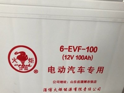 火炬动力蓄电池6-EVF-100/12V100AH观光车/洗地机/电动汽车专用图4